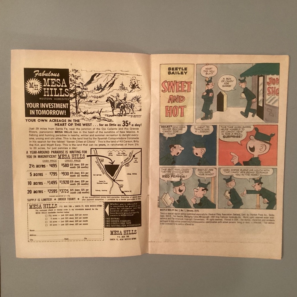 Vintage Beetle Bailey comic book